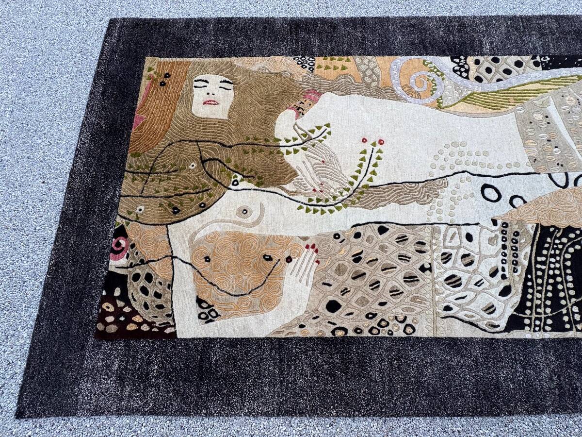 Water Serpent Rug by Gustav Klimt. 227x107 cm