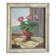 1940s Bouquet of Hydrangeas Still Life Oil Painting