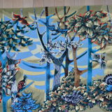 Tapisserie sérigraphiée « La forêt » de  Robert Debiève