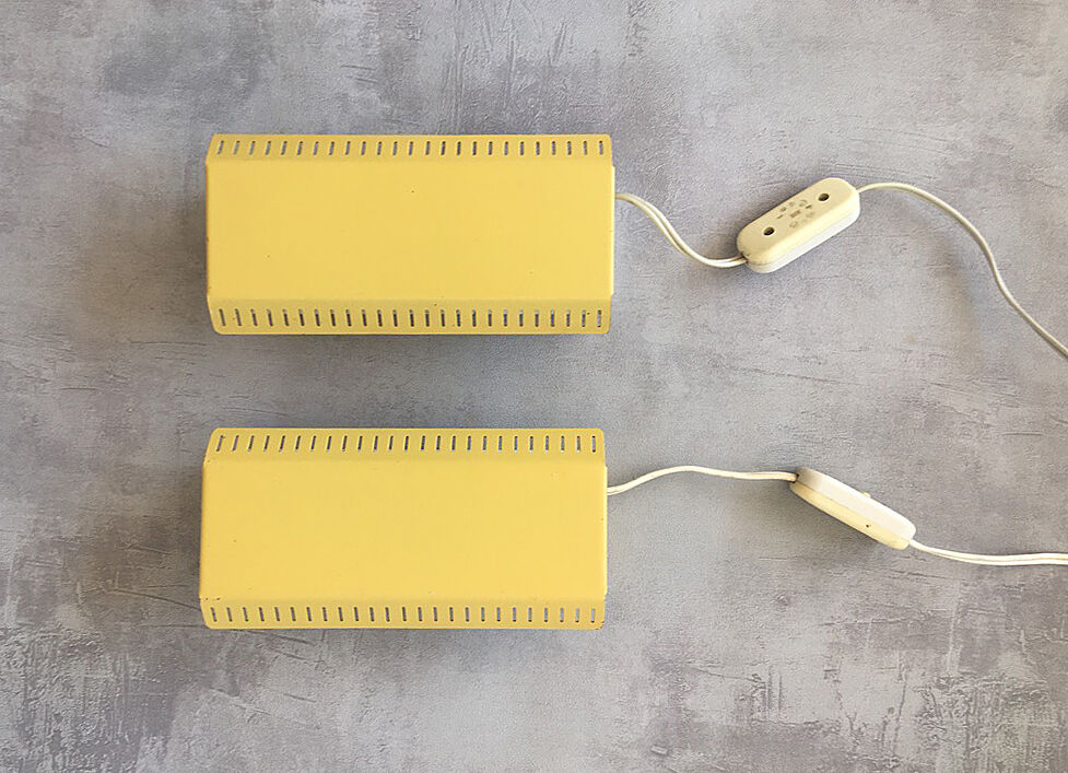 Set of 2 danish wall reading lamps, 1960s