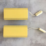 Set of 2 danish wall reading lamps, 1960s