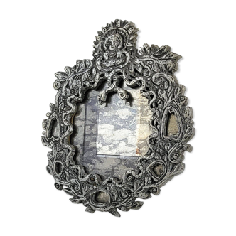 Antique mirror on plexiglass base