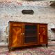 Low sideboard in marquetry style Louis XVI late nineteenth century