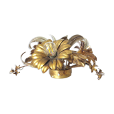 Floral ceiling lamp in gilded metal Flor Art