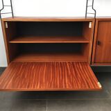 Scandinavian bookcase shelves Nisse String 1960s