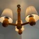 70’s Scandinavian pine wood chandelier
