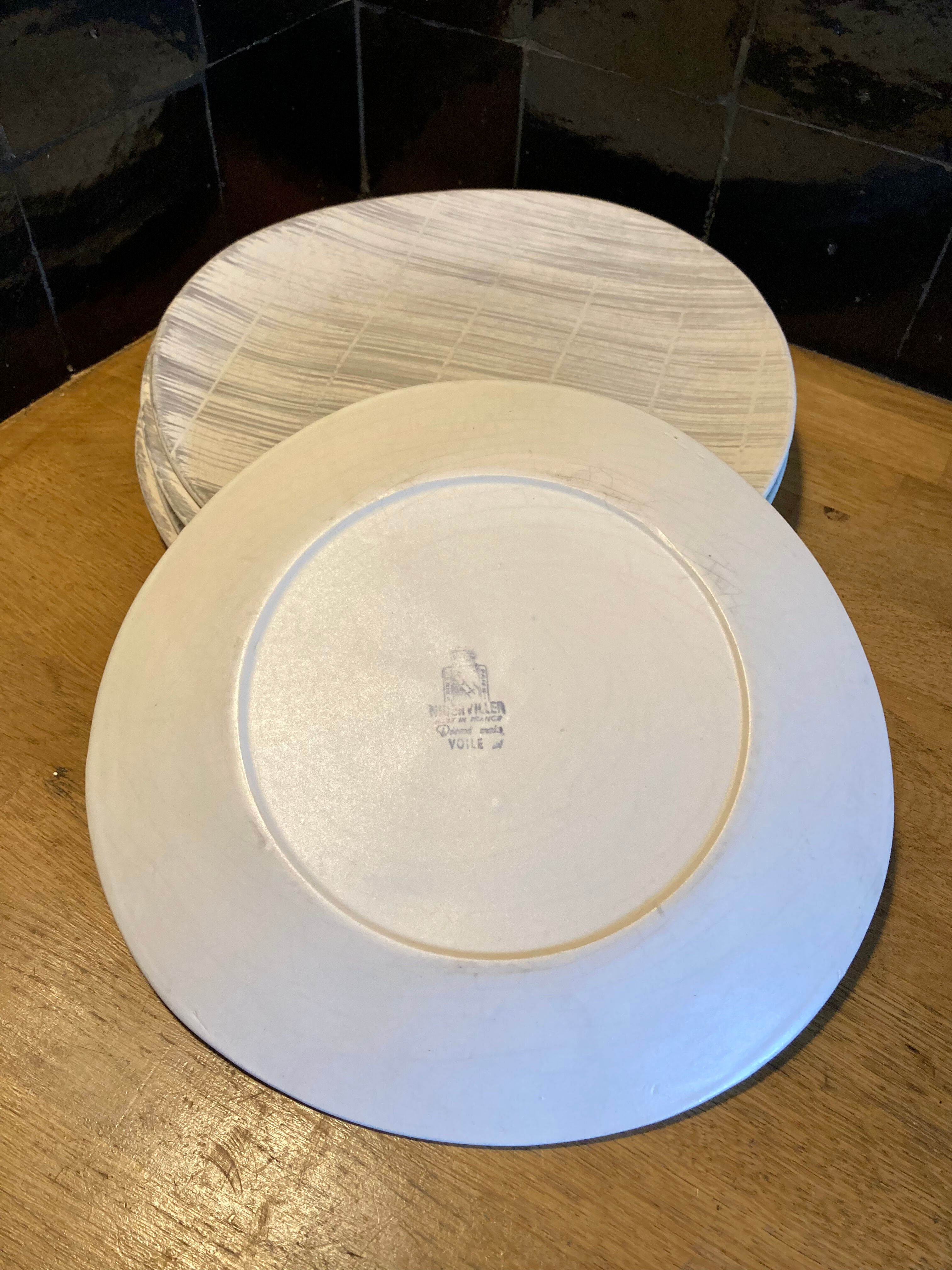 6 flat plates Voile Niderviller