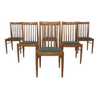 6x Dining Chair in Teak by H.W. Klein for Bramin, 1970s