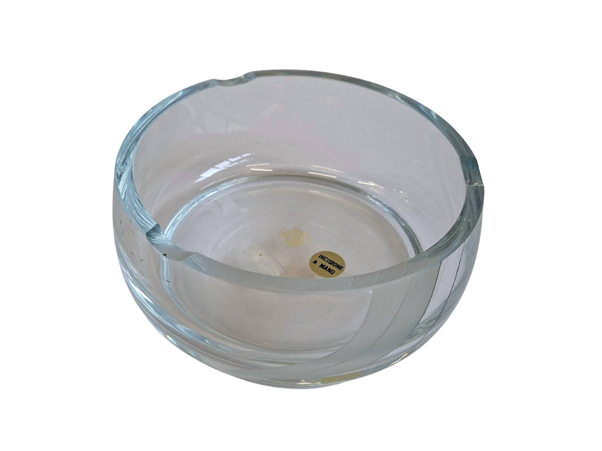 Prestigioso Posacenere in Cristallo Corba - Made in Italy - 2kg