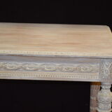 Console style louis XVI in patinated wood