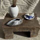 Vintage blue and white hand-held egg cup Poland D13