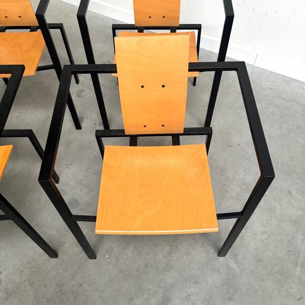 6x Trix dining chair by KFF Design, 1980s