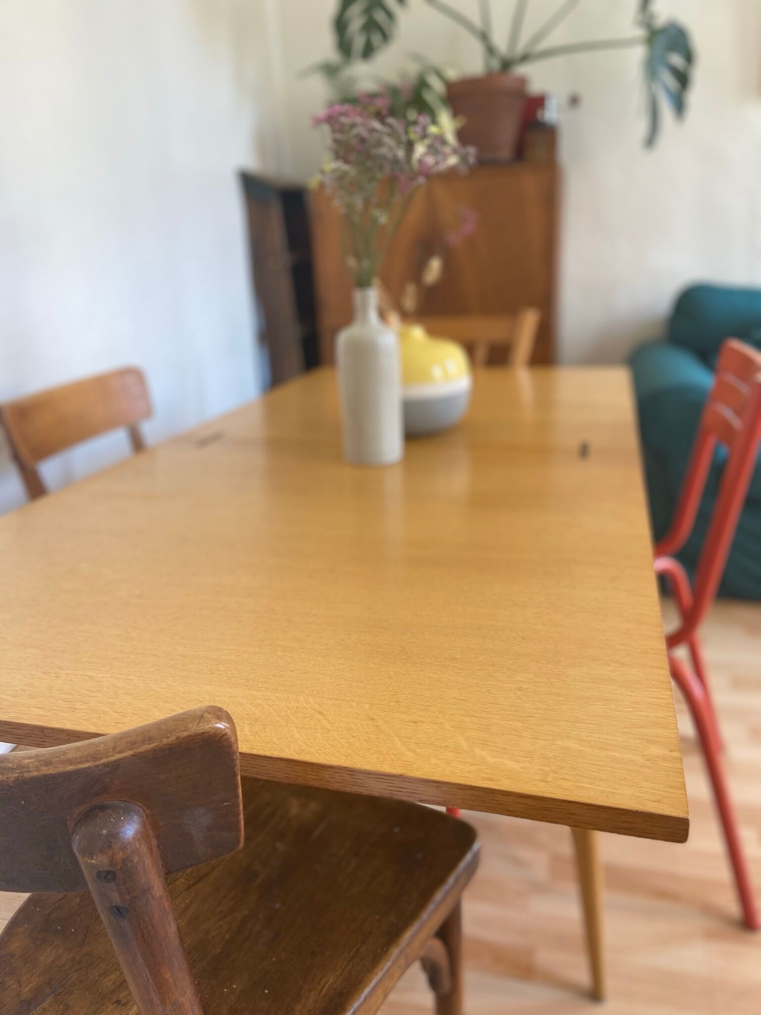 Vintage table square wallet 50s