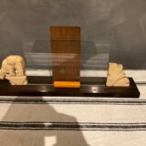 Bear and wood photo frame