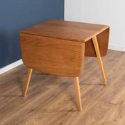 Retro Blonde Ercol Model 383 Dining Table & Four Model 370 Windsor Kitchen Dining Chairs