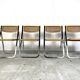 Vintage rattan folding chairs, 1970 - set of 4