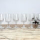 6 white wine glasses, Arques crystal, Louvre model