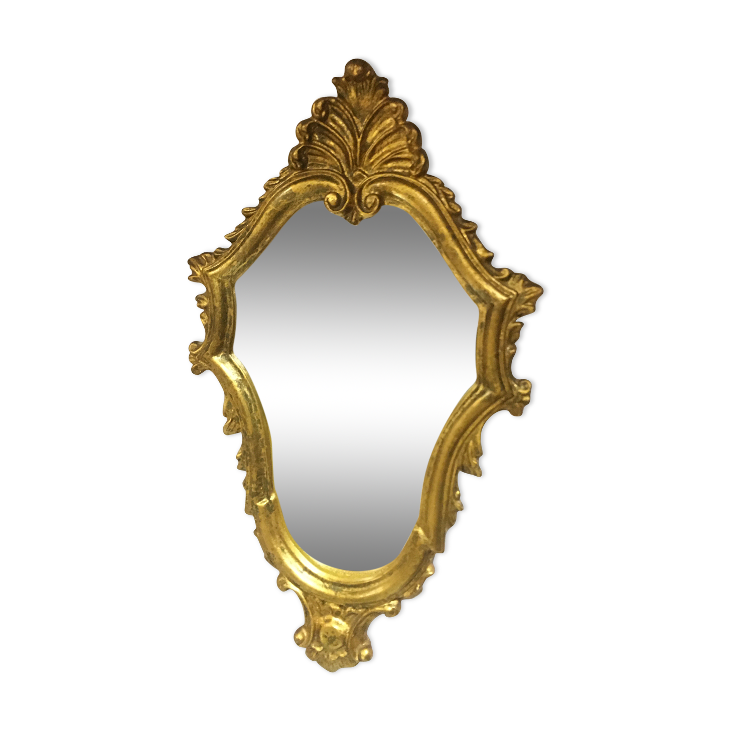 Golden baroque mirror