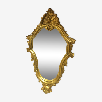 Golden baroque mirror
