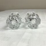 Paire de petits vases en cristal