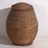 Antique wicker basket with lid (c.1920) #2