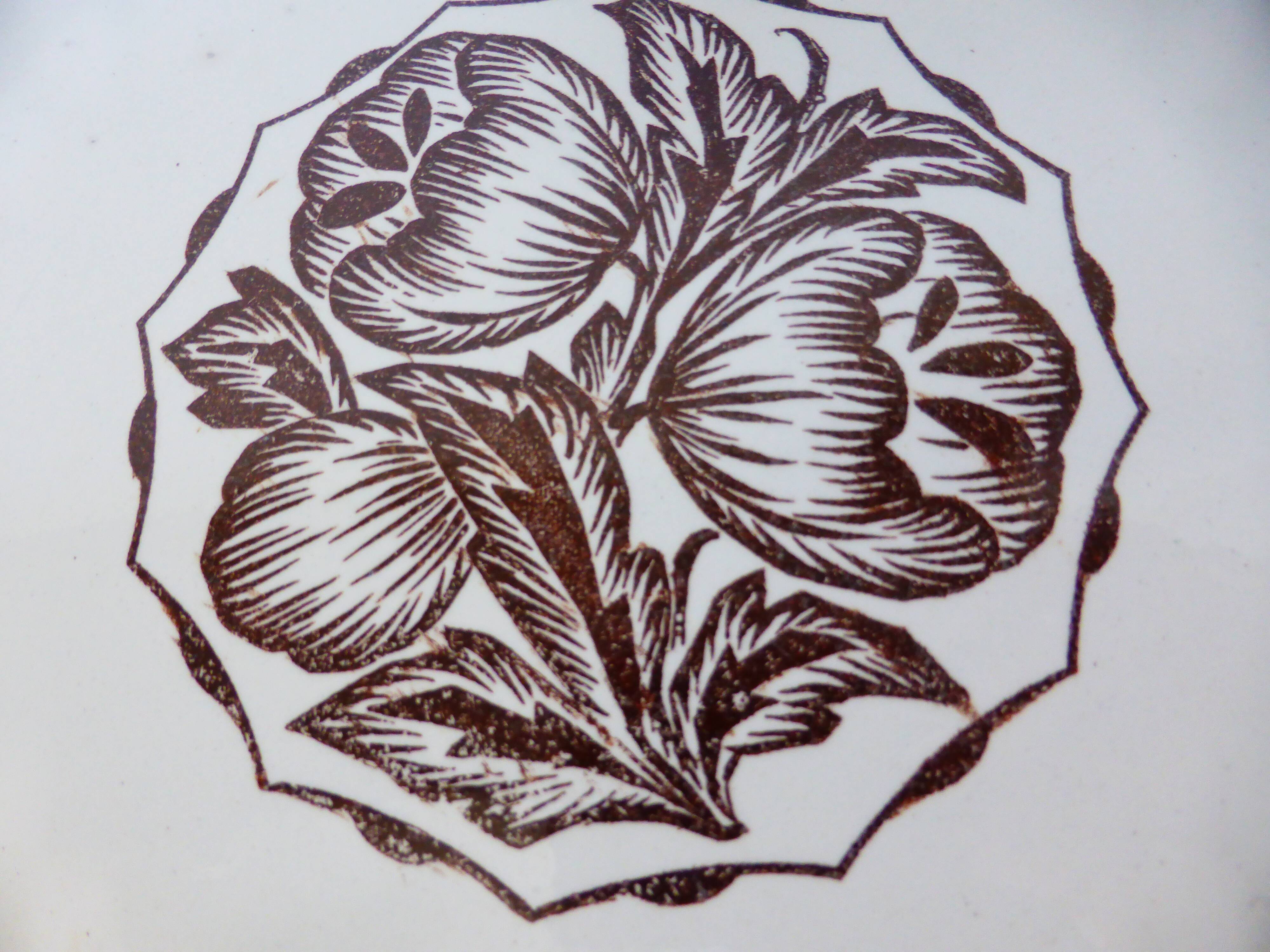 3 Sarreguemines soup plates, Argonne model 210744