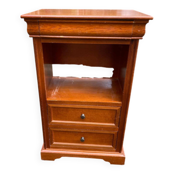 Commode Louis Philippe en bois massif avec 3 tiroirs