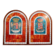 Pair of stained glass windows