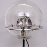 set Basket-Globe wall lamps with raindrop glass bowl by Raak, 1970s