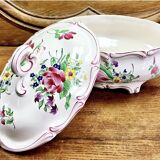 Luneville vegetable soup tureen, street lamp model