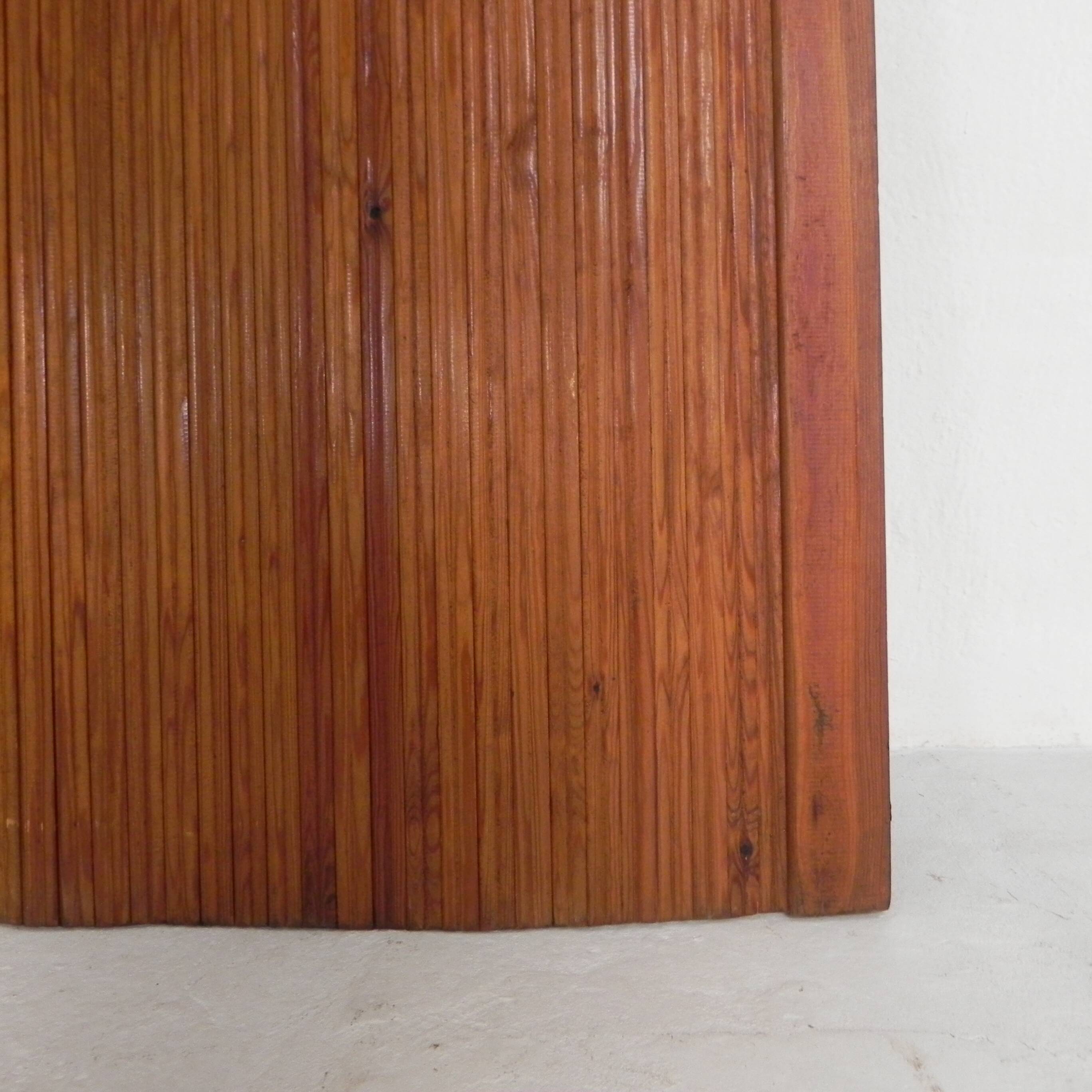 Room divider S.N.S.A. with pine slats in Baumann style, 1950s.