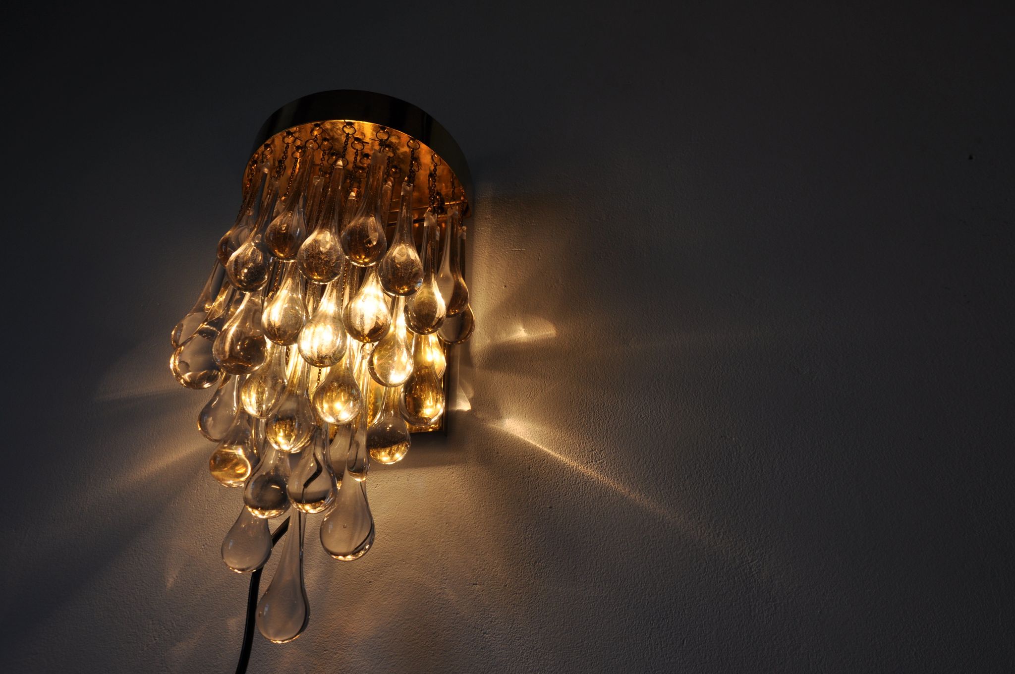 Applique gouttes de verre de Paolo Venini 1960
