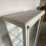 Medical cabinet showcase metal and industrial glass vintage 1930