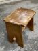 Tabouret scandinave en bois massif 1950