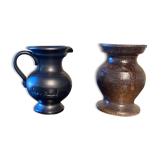 Set of 2 Jean Marais ceramic pitchers