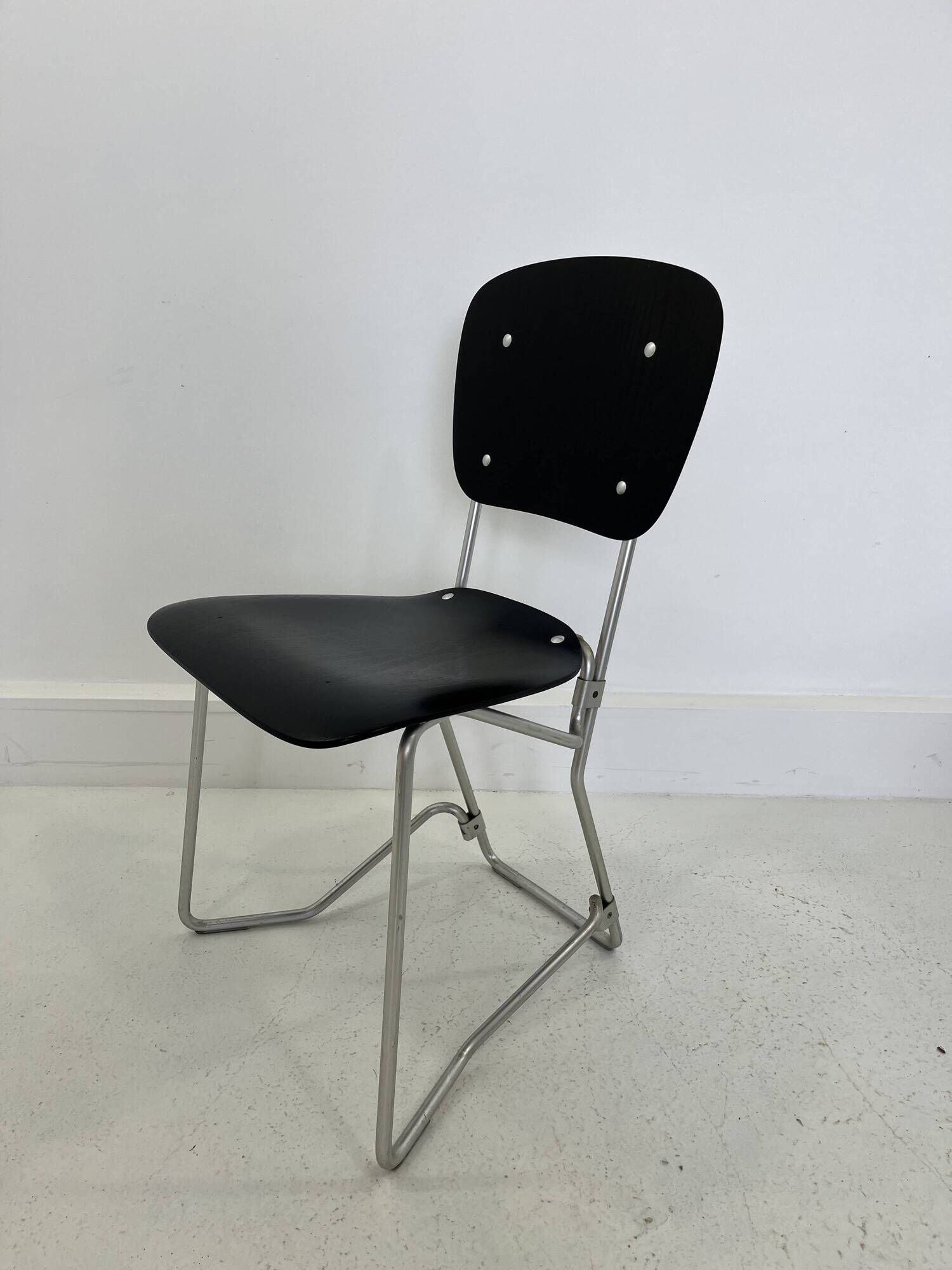 Alu-Flex Dining Chairs by Armin Wirth, 1960s, Set of 4