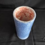 Chiné blue vase