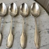Set of 8 large silver spoons 30s