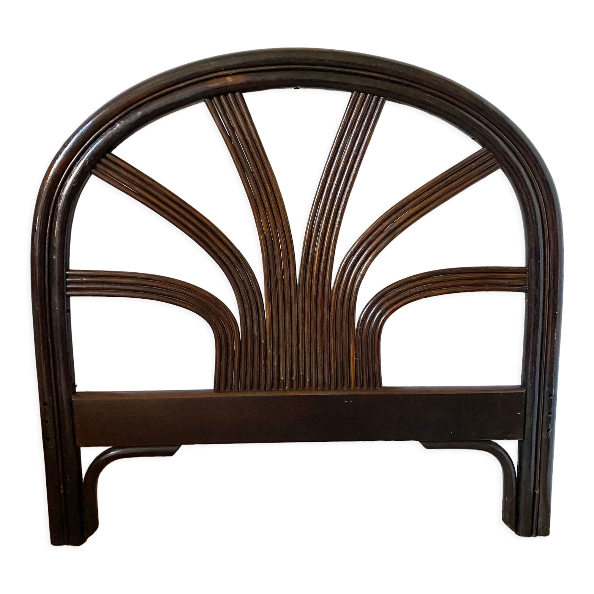 Vintage rattan headboard
