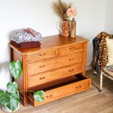 Commode en rotin vintage