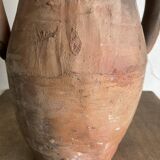 Vase jarre amphore XL en terre cuite vernissée