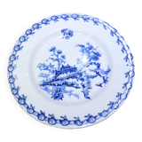 Gien Chardons flat compote dish on pedestal (6)