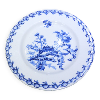 Gien Chardons flat compote dish on pedestal (6)