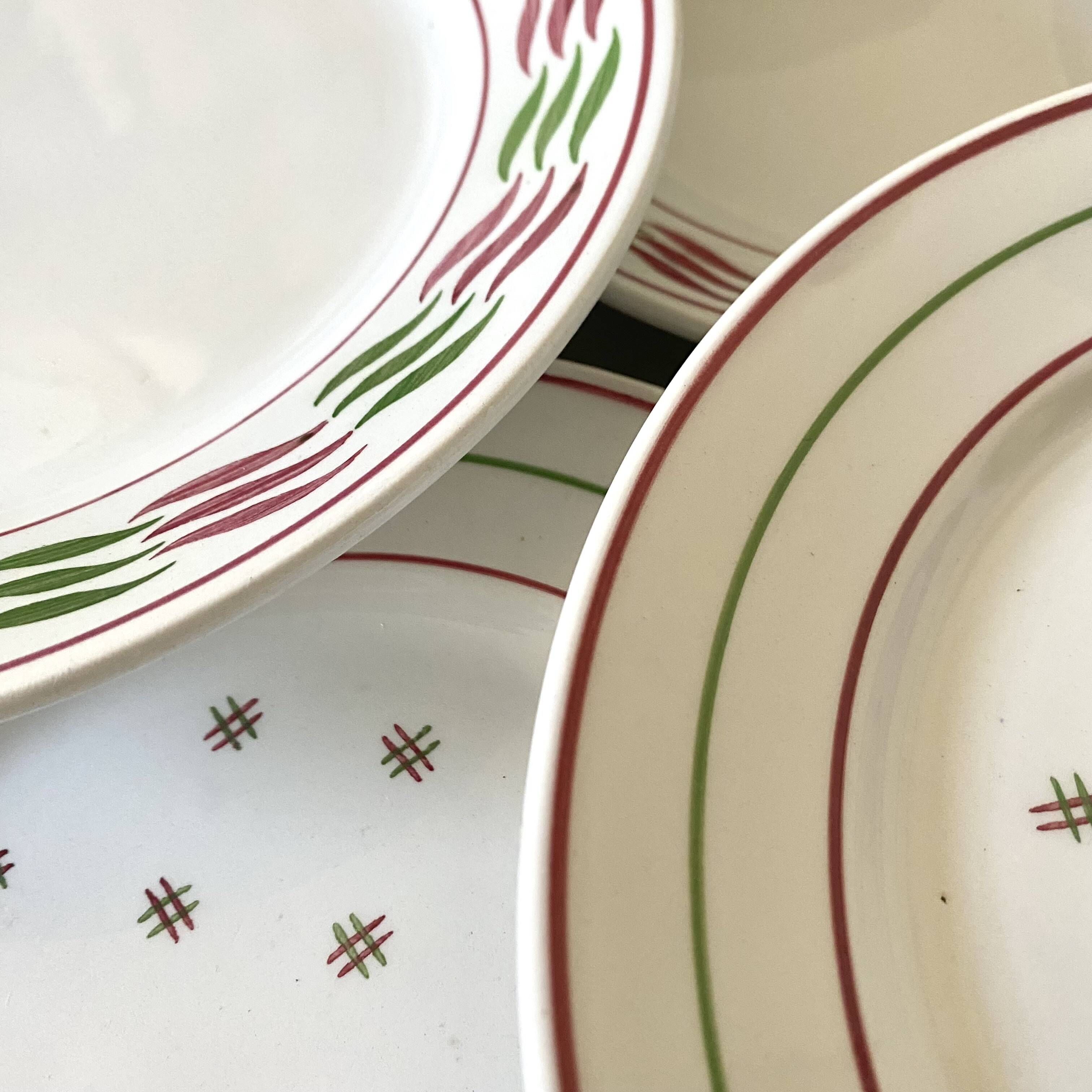 Luneville Yveline and Mery plates x16