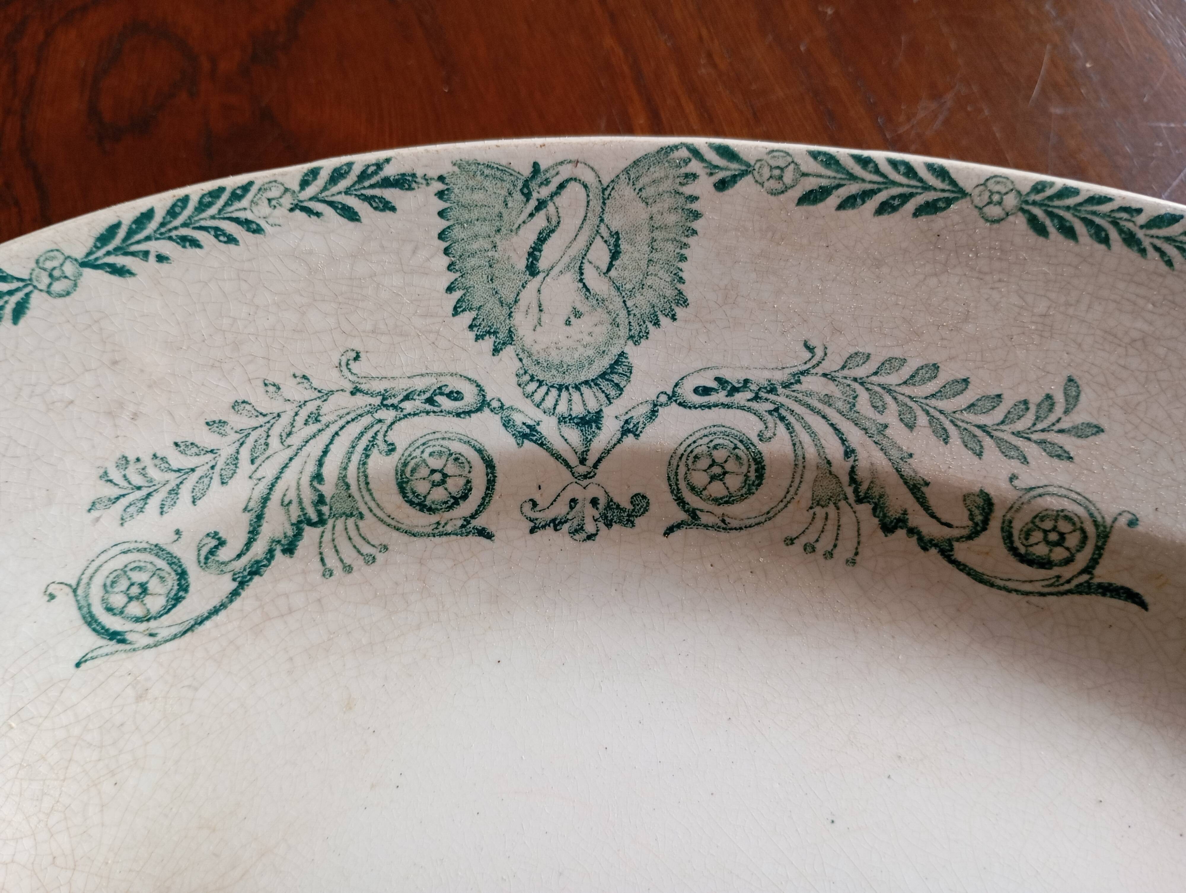 Oval ironstone dish "Compiègne" K&G Lunéville