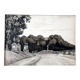André Duculty (1912-1990) Ink wash on paper "Saint Germain en Laye, la terrasse" Signed