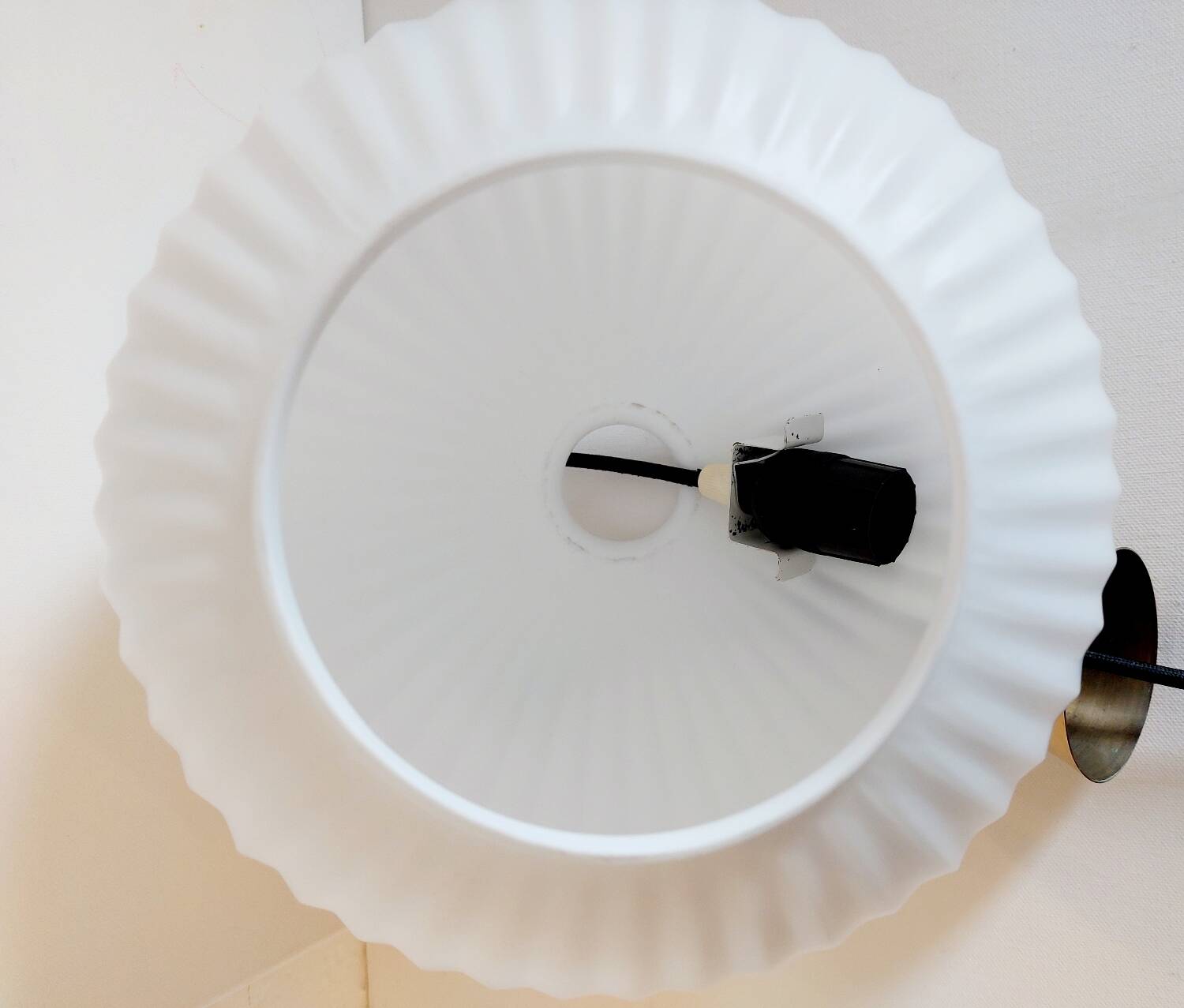 Vintage opaline pendant light