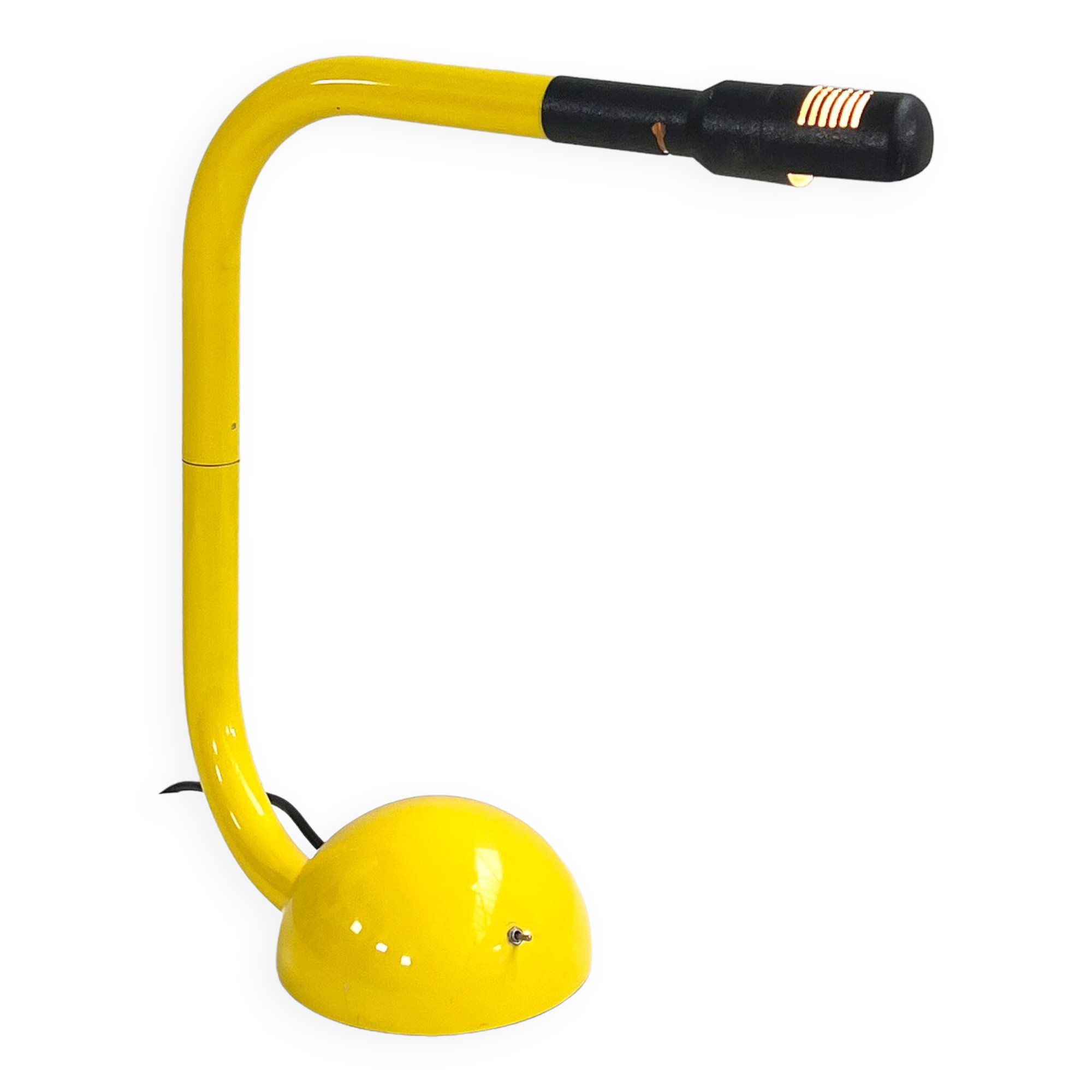 Yellow articulated desk lamp by Tronconi, 1980