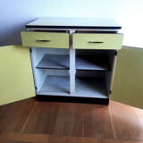 Lemon yellow formica sideboard 1960