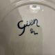 Round dish in gien earthenware